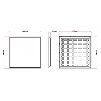 Panel LED 60x60 36W 4000K Back-Lit UGR19