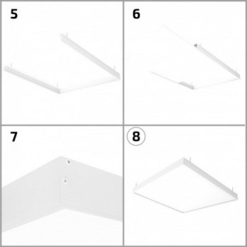 Ramka do montażu natynkowego paneli LED 60x60