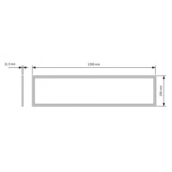Panel LED ściemnialny 30x120 36W SRPL30x120-36WH-1-10V wymiary