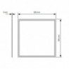 Panel LED ściemnialny 60x60 36W SRPL60x60-36WH-1-10V wymiary